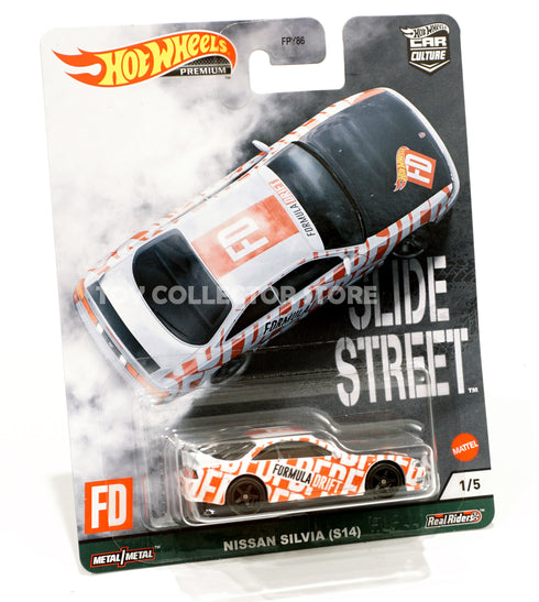 Hot Wheels Slide Street Nissan Silvia S14 Formula Drift Diecast Car